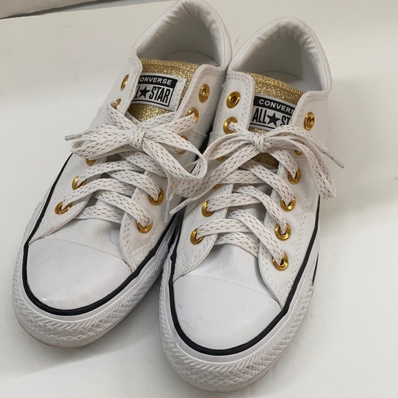 Converse 7 Women’s Sneakers gold sparkle - Picture 1 of 8